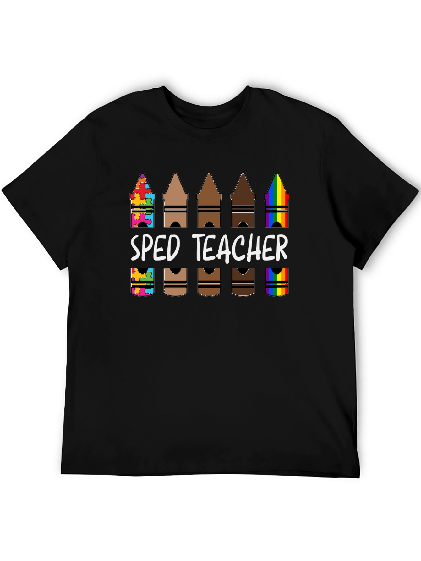SPED Teacher Crayon T-Shirt - Special Education Tee