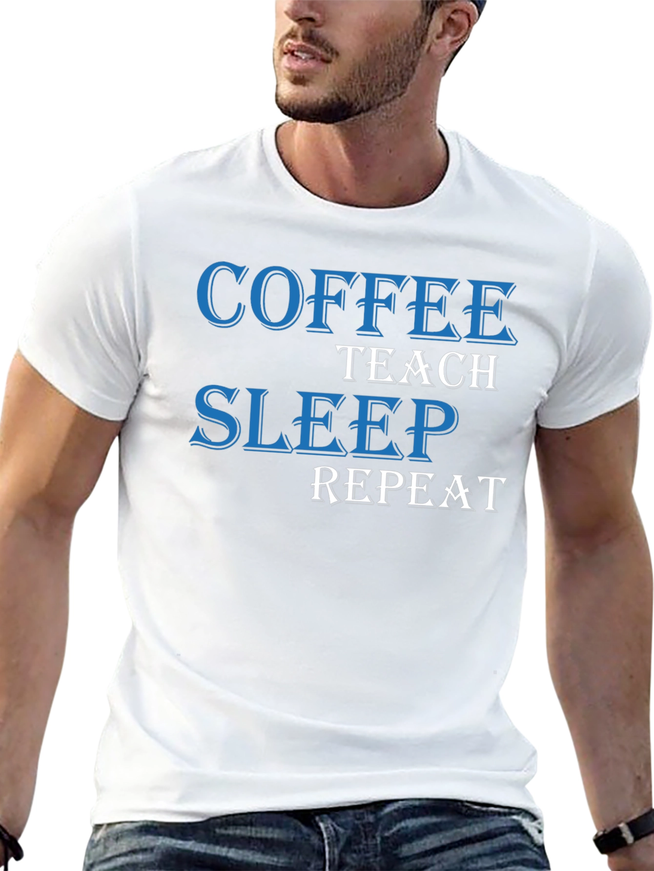 Coffee Teach Sleep Repeat T-Shirt
