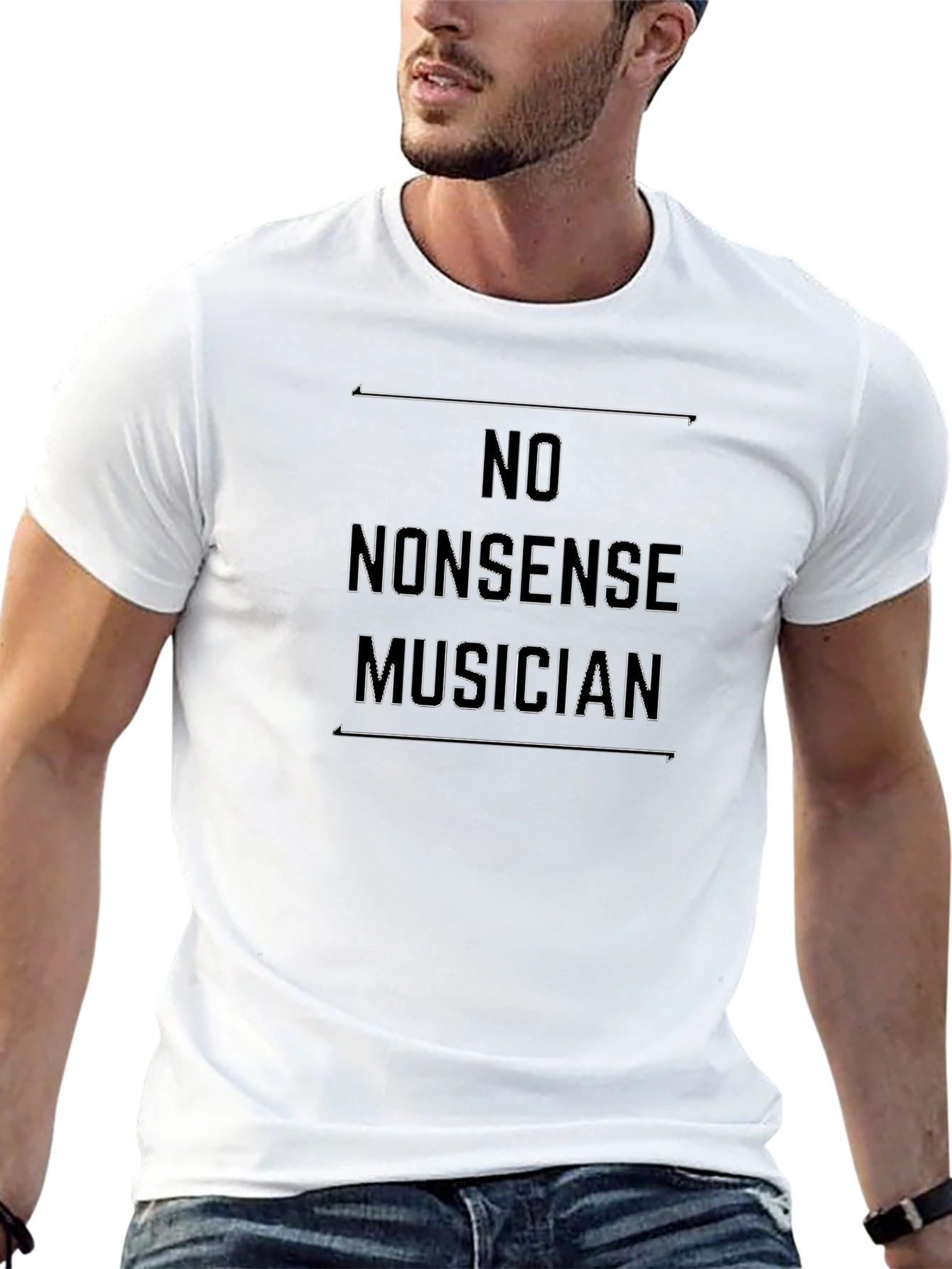 No Nonsense Musician Black T-Shirt