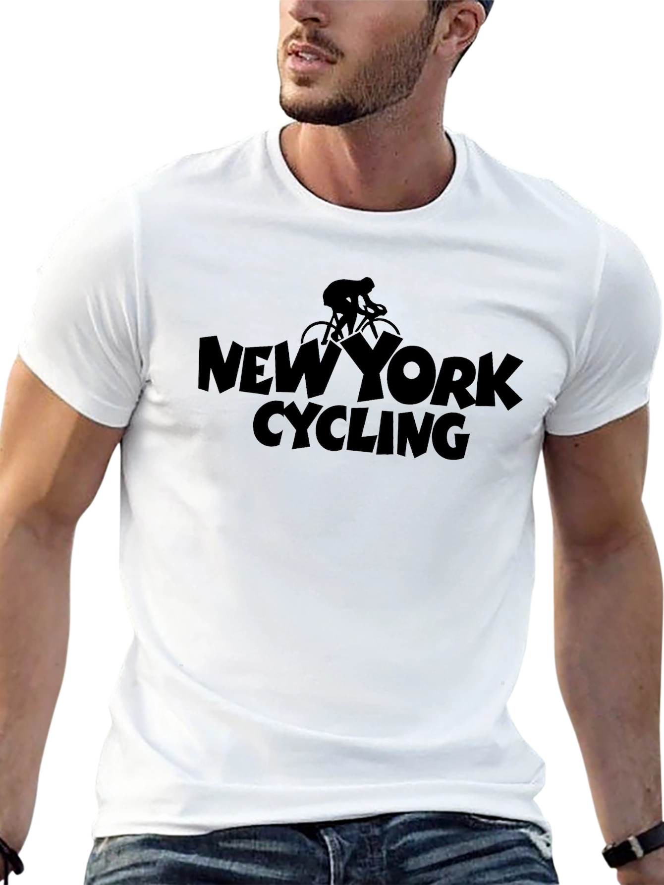 New York Cycling Black Graphic Tee