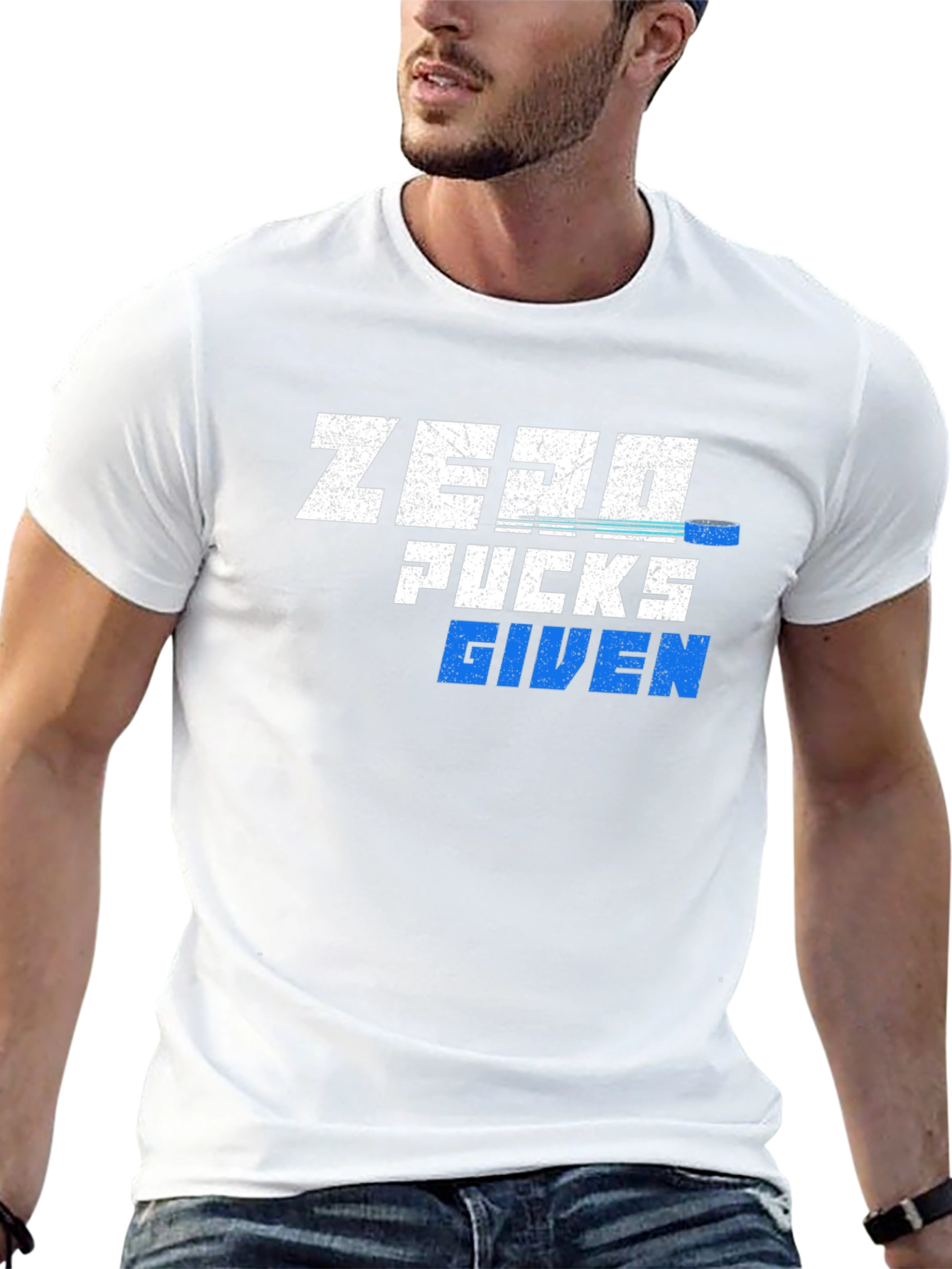 Zero Pucks Given T-Shirt - Hockey Fan Tee