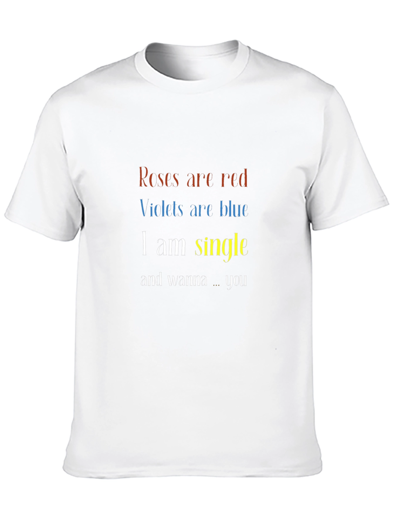 Roses Are Red Single Graphic Tee