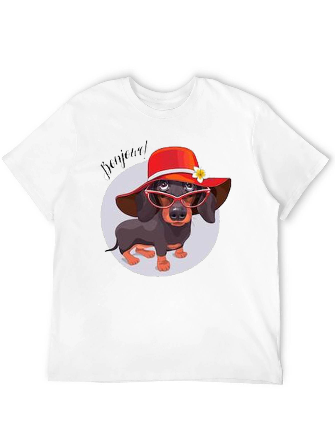 Dachshund in Hat T-Shirt - Funny Dog Lover Tee