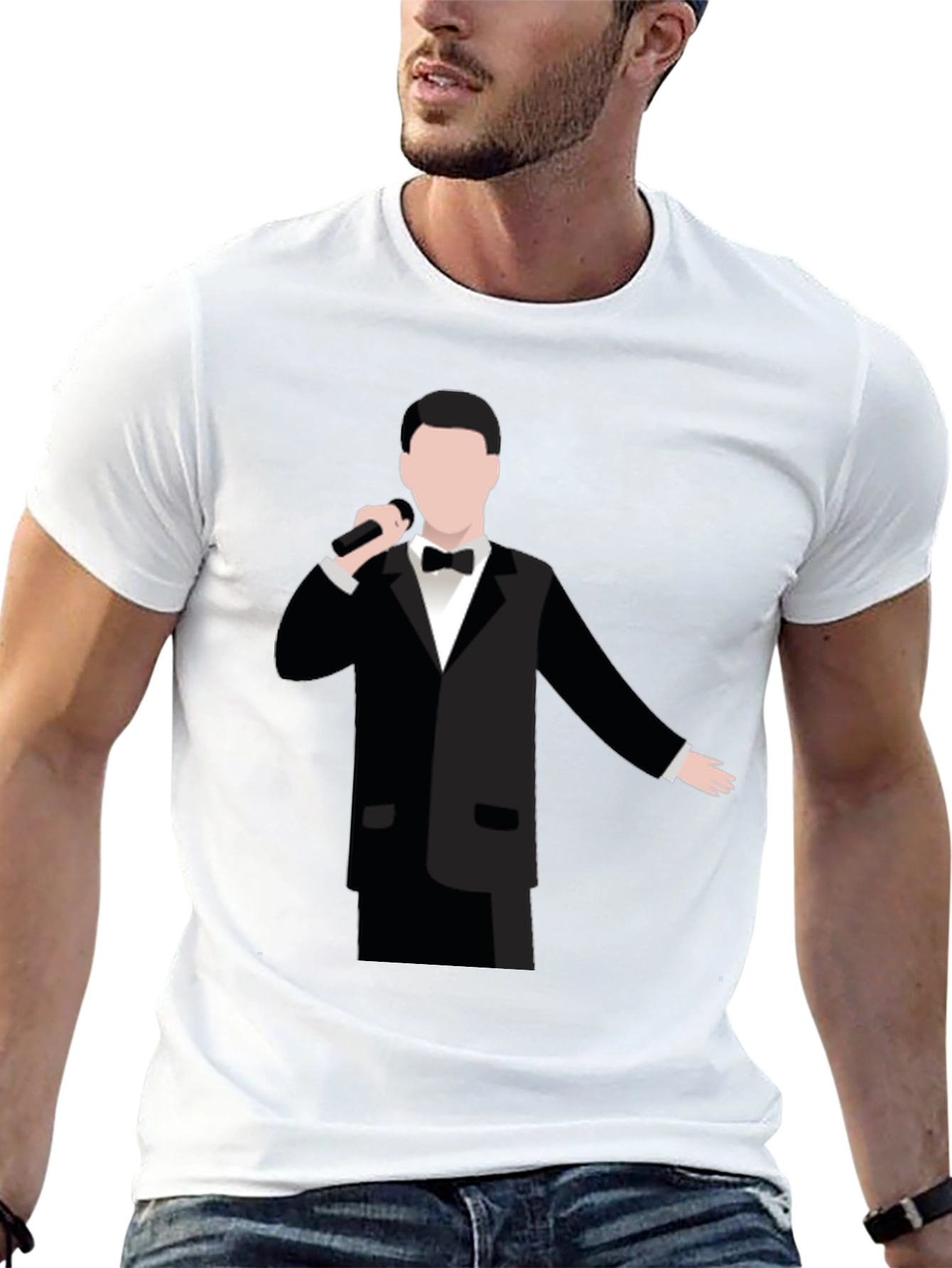 Singer Silhouette Graphic Black T-Shirt