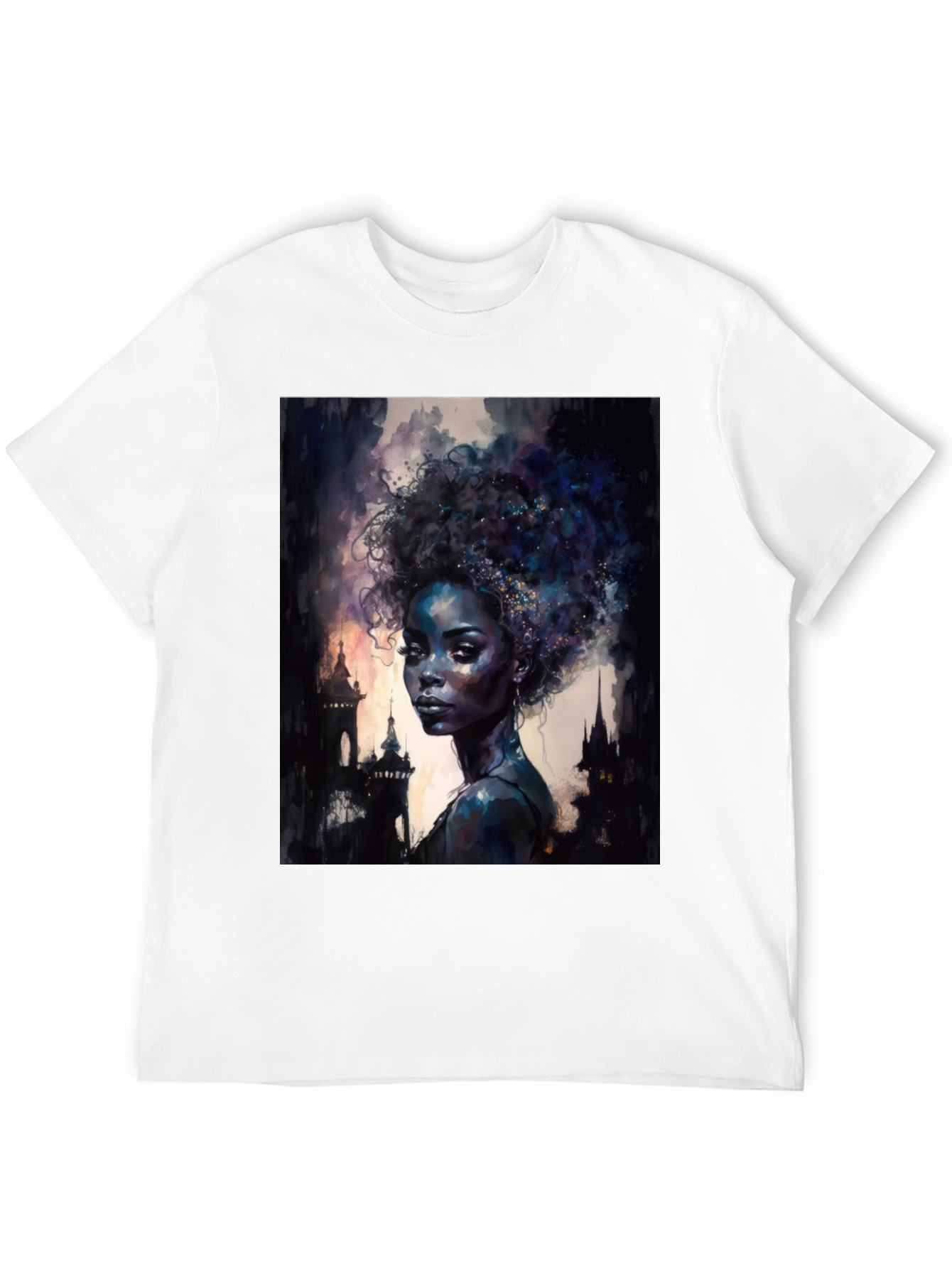 Afro Art Black T-Shirt