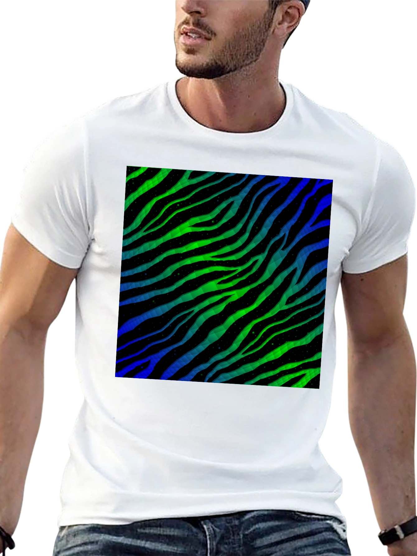 Zebra Stripe Pattern T-Shirt