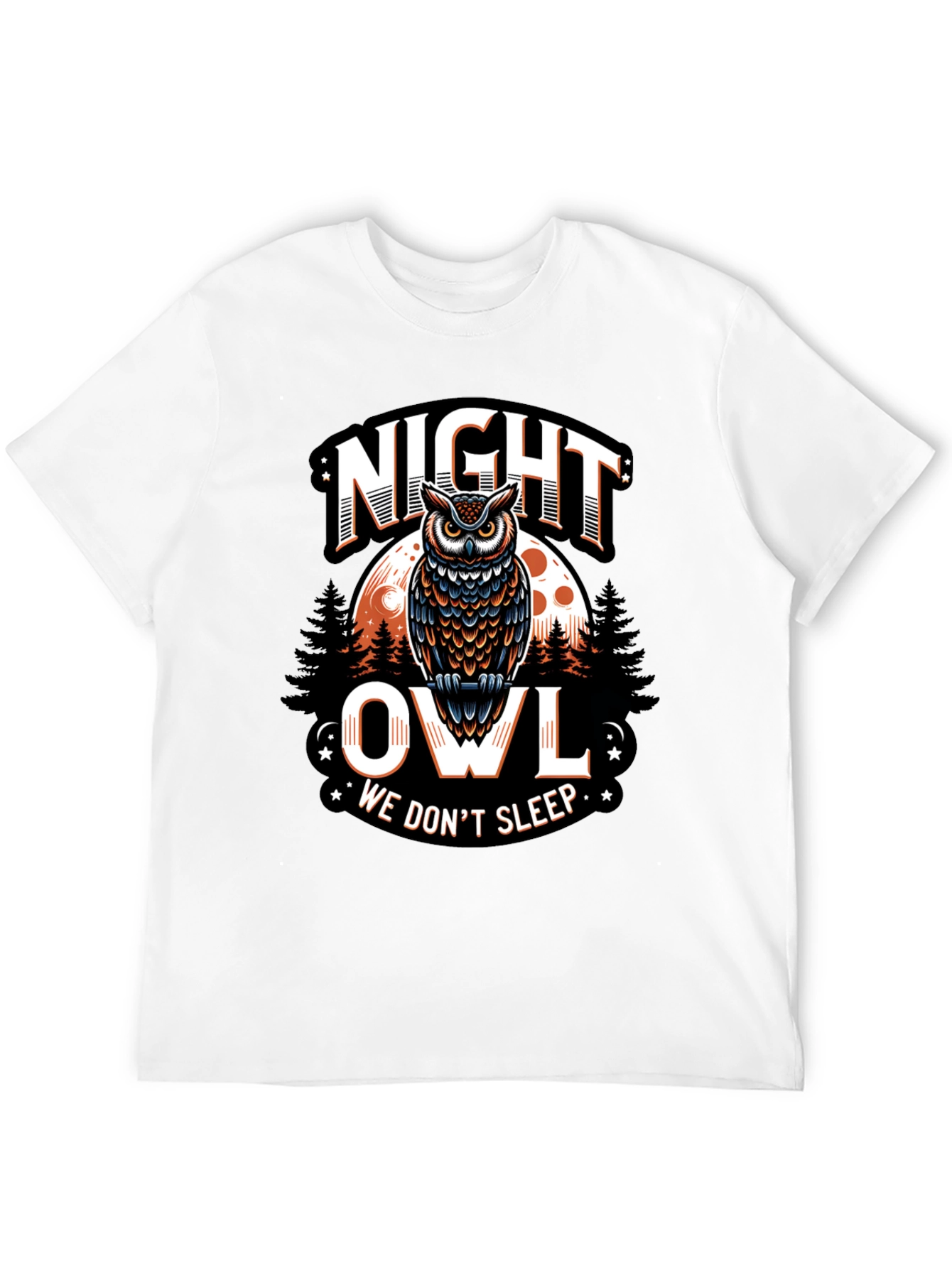 Night Owl Graphic Tee - We Dont Sleep T-Shirt