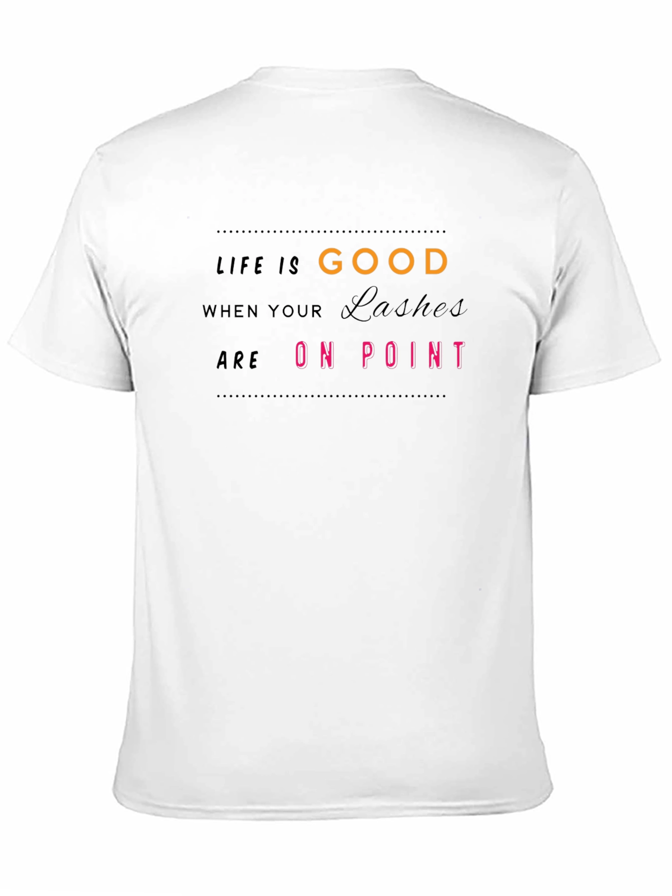 Life is Good Lashes On Point Black T-Shirt