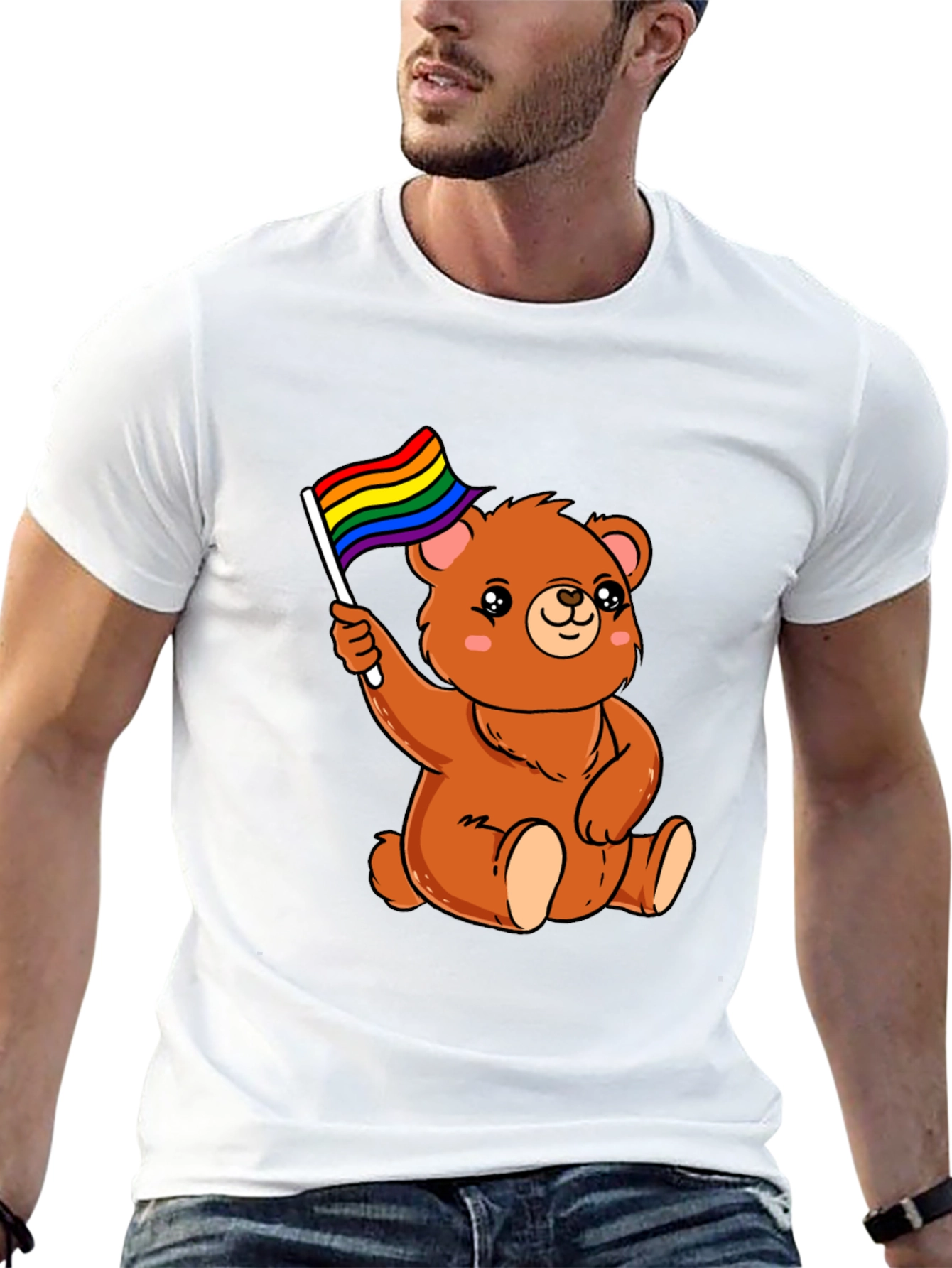 LGBT Pride Bear Graphic T-Shirt