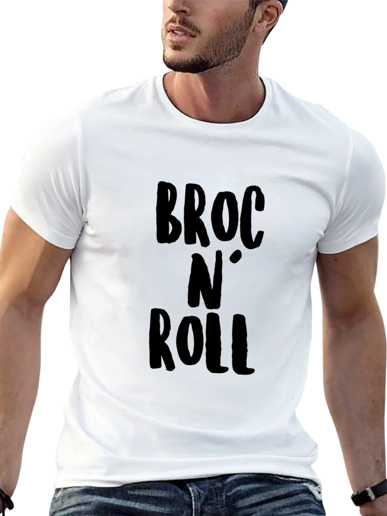 Broc N Roll Black Graphic T-Shirt