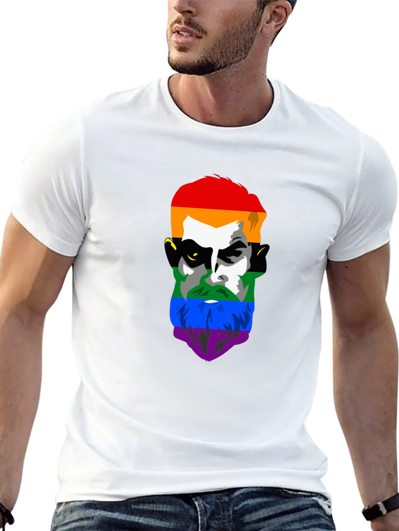 LGBT Pride Face Graphic Tee