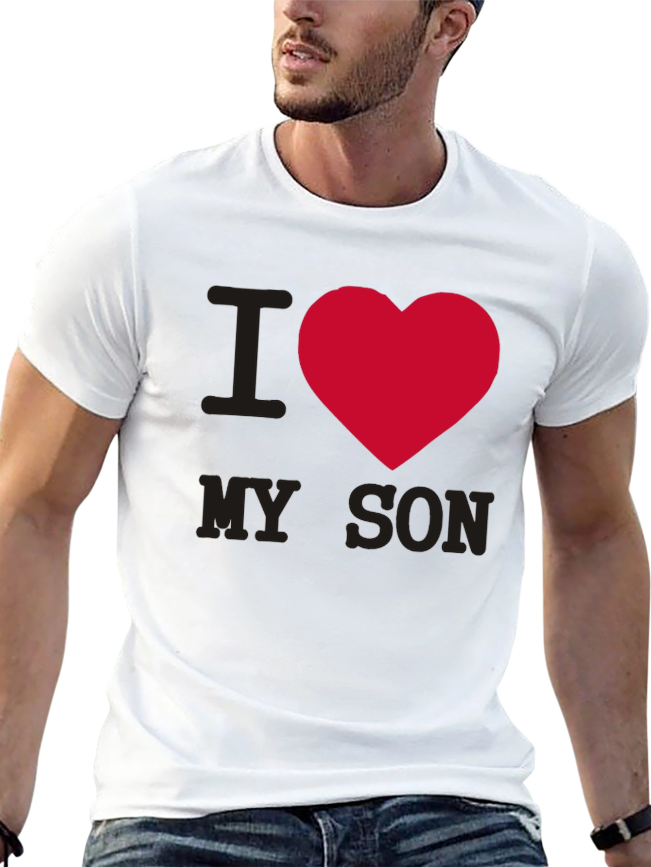 I Heart My Son T-Shirt - Black Graphic Tee
