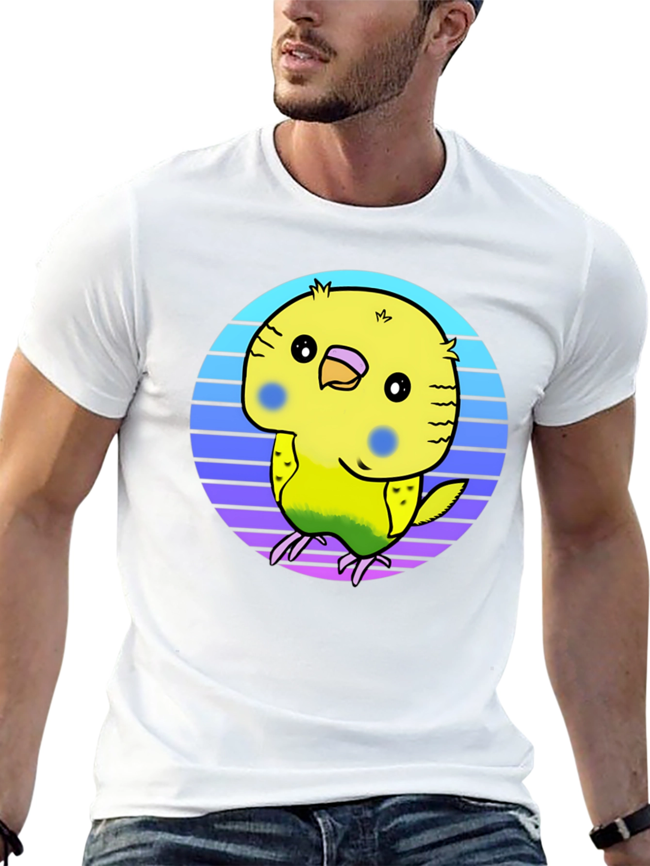 Cute Budgie T-Shirt - Black Graphic Tee