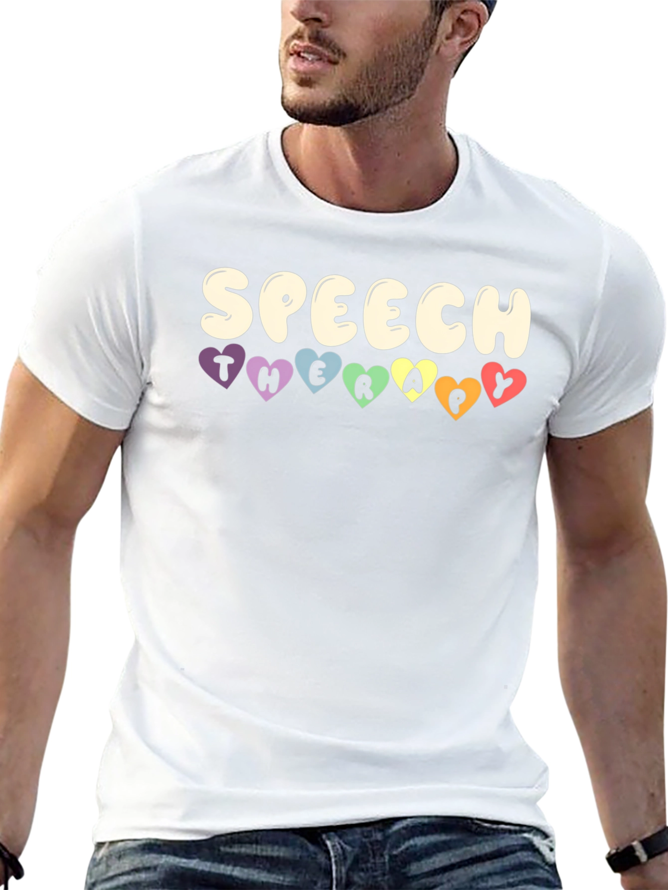 Speech Therapy Heart T-Shirt - Cute Therapist Tee
