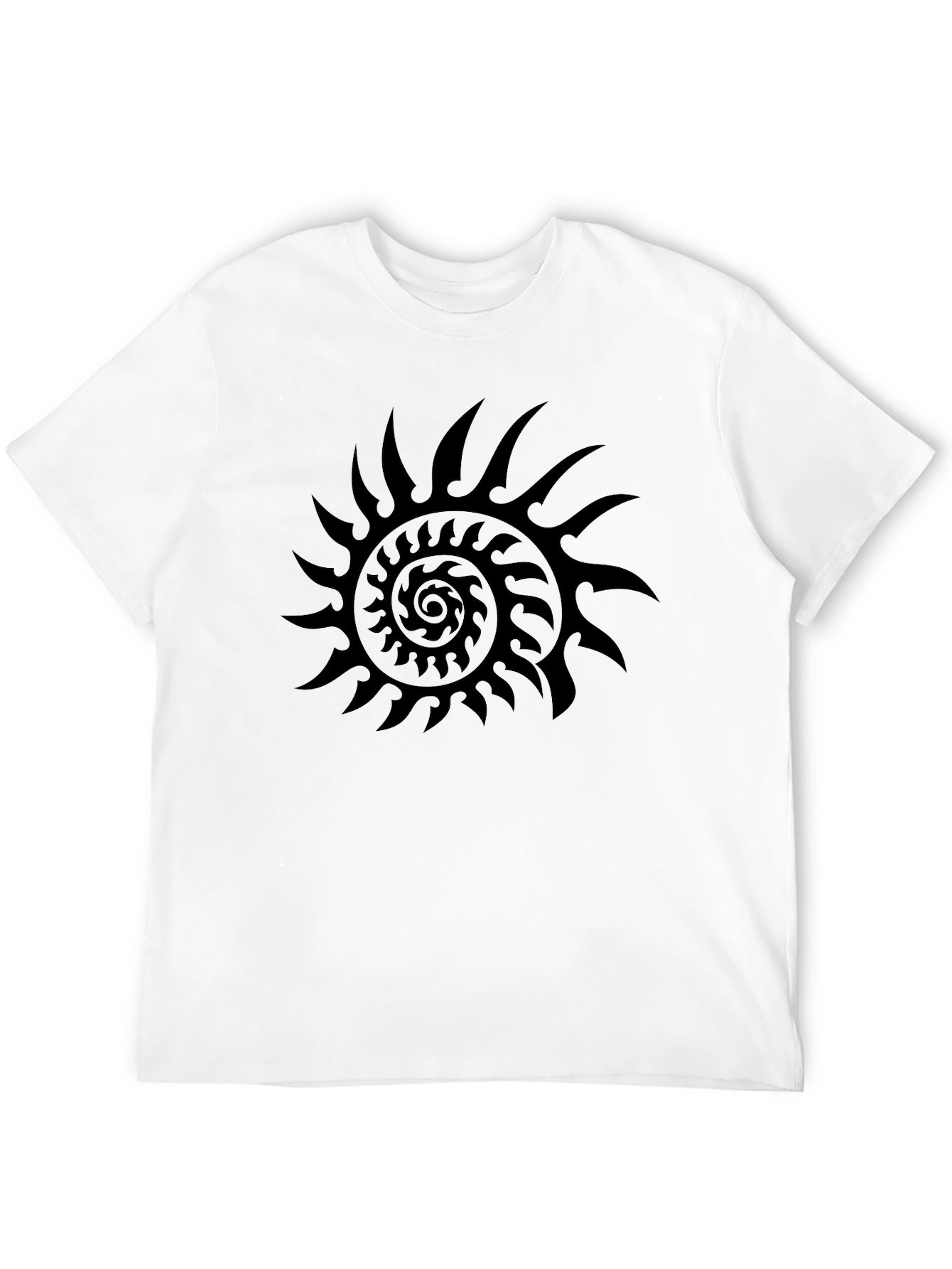 Tribal Sun Graphic Black T-Shirt