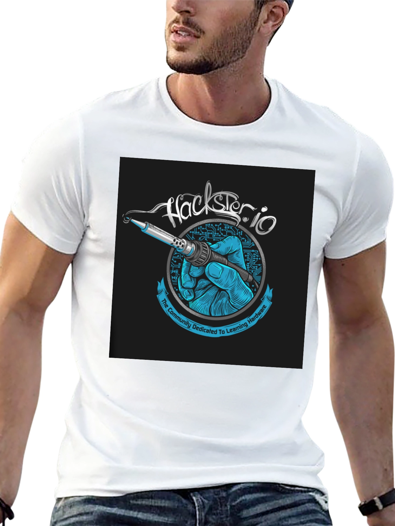Hackster.io Soldering Iron T-Shirt - Hardware Enthusiast Apparel