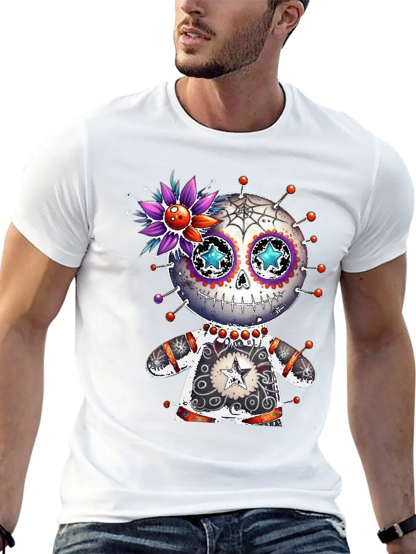 Sugar Skull Voodoo Doll T-Shirt