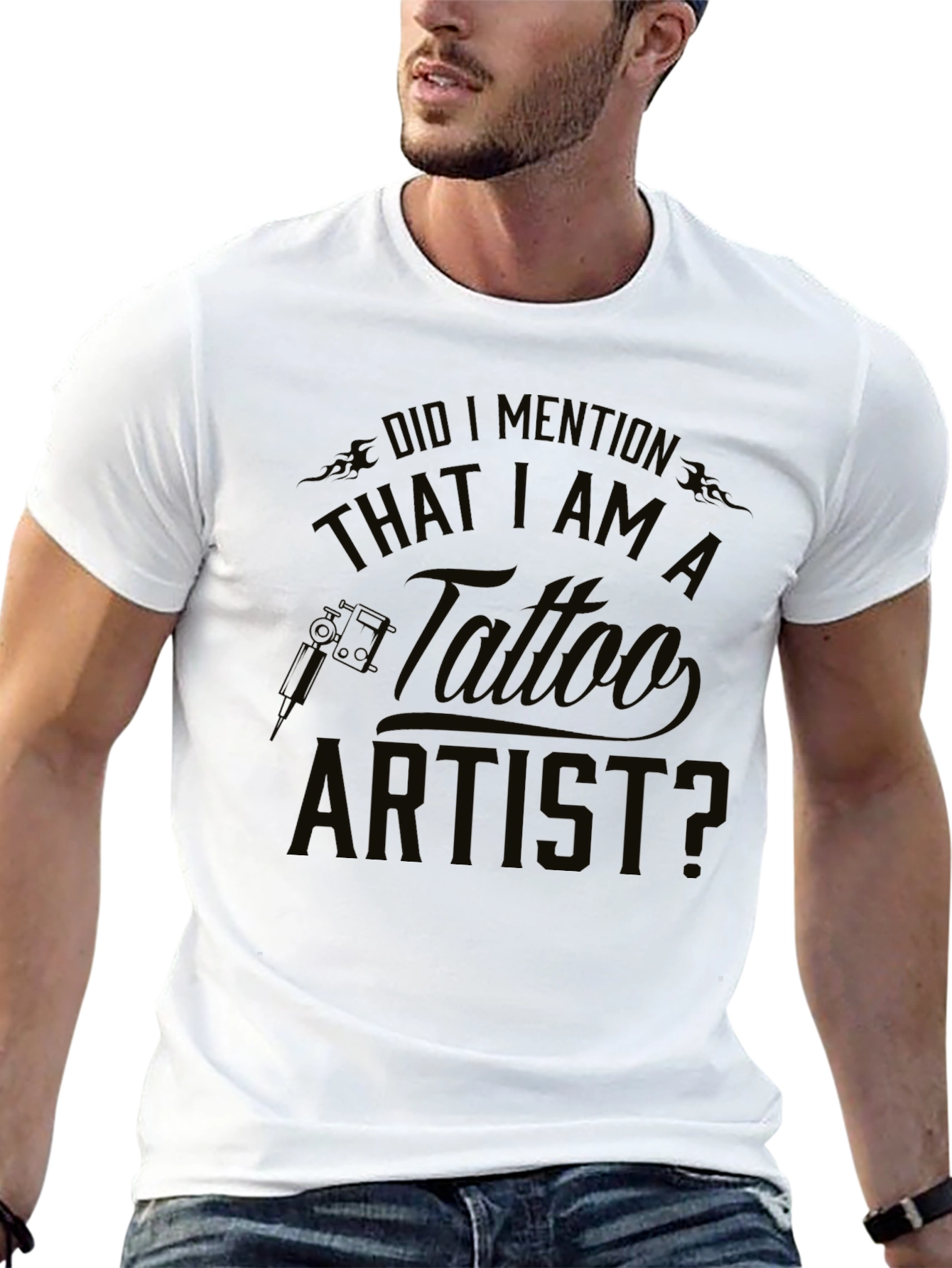 Tattoo Artist Black T-Shirt - Mens Graphic Tee