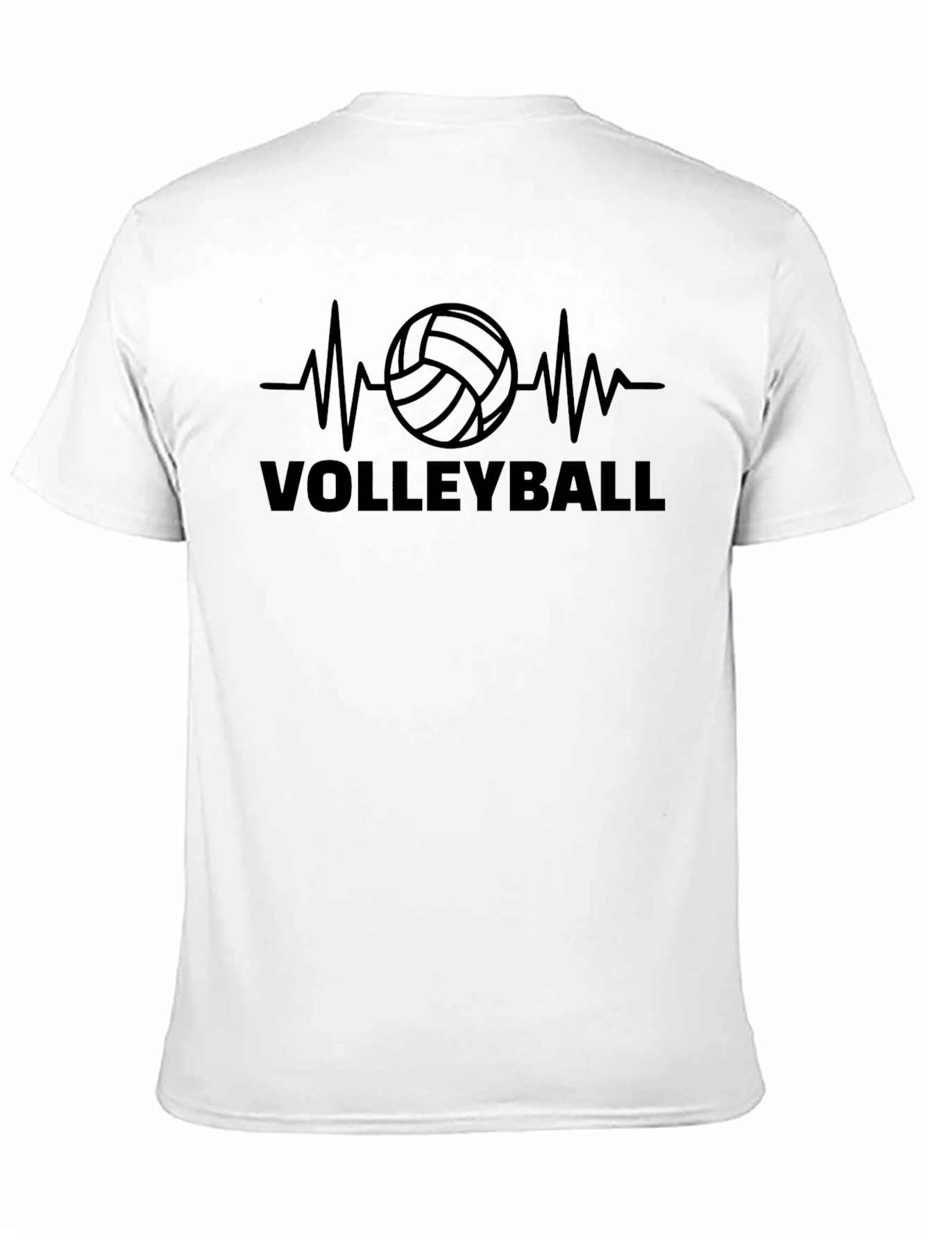 Volleyball Heartbeat Graphic T-Shirt
