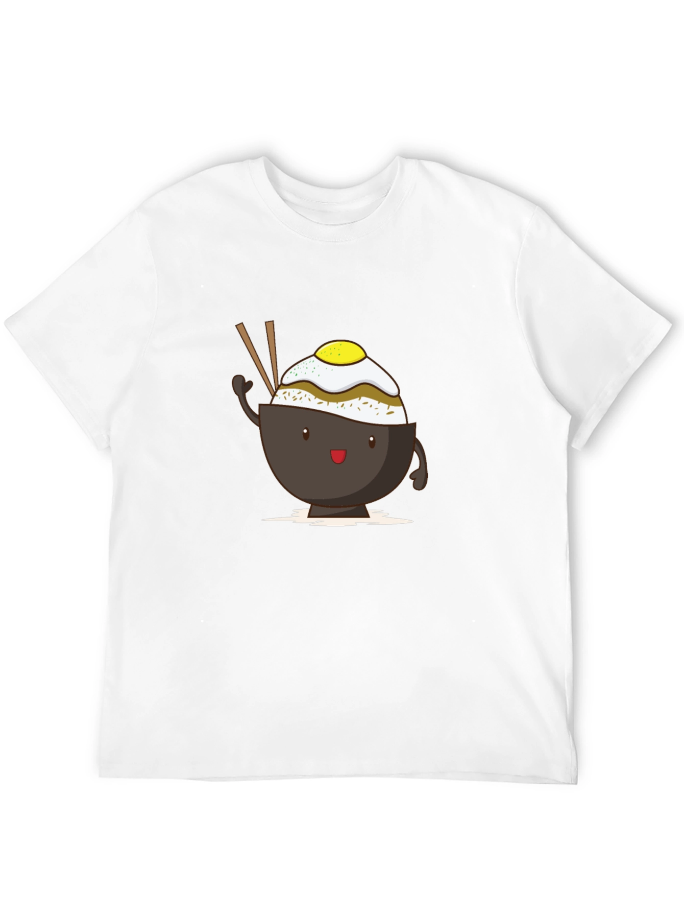 Cute Rice Bowl Cartoon T-Shirt