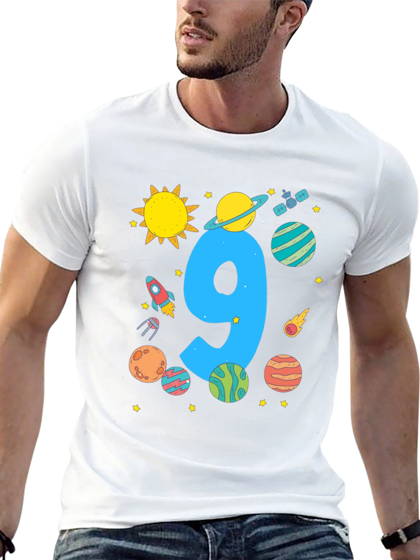 Cosmic Number 9 Birthday T-Shirt