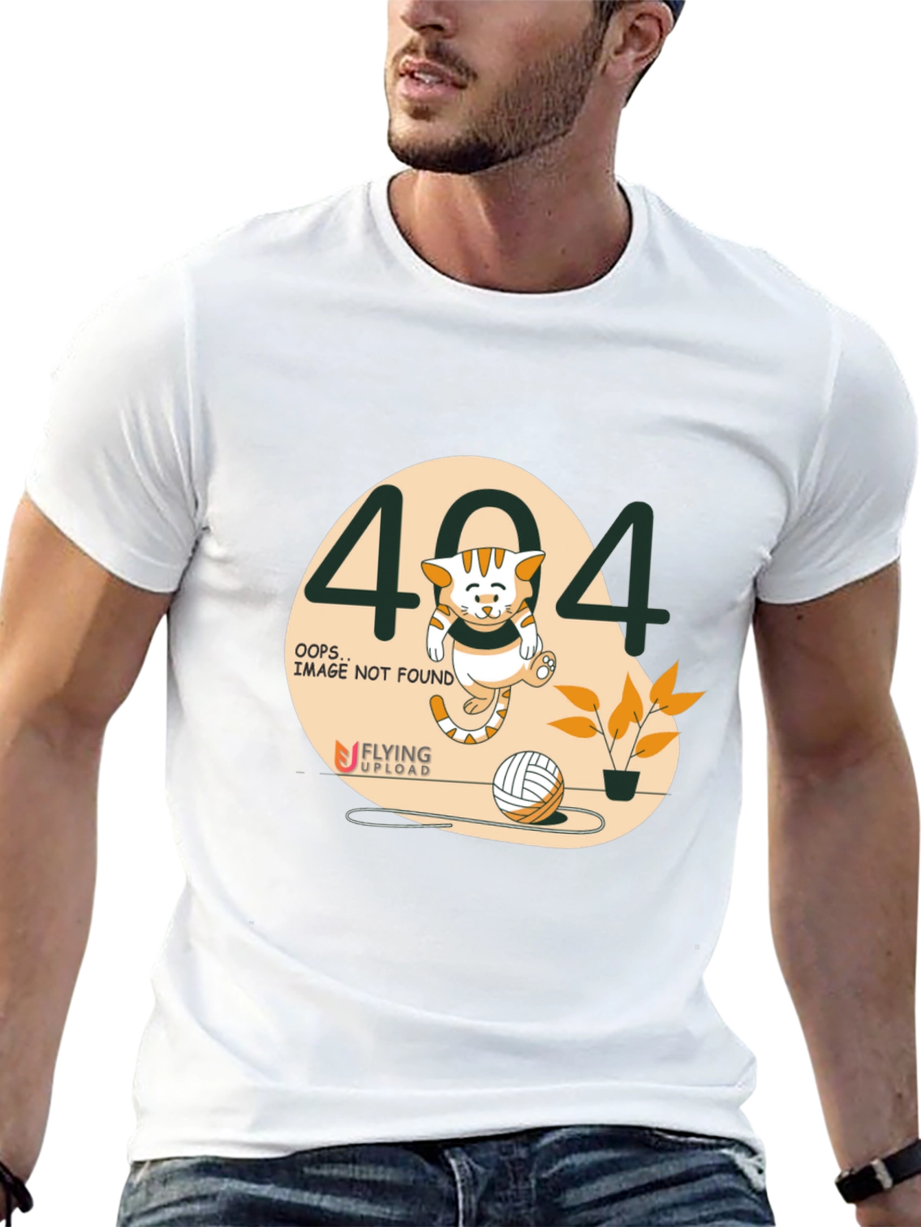 404 Error Cat T-Shirt - Funny Graphic Tee