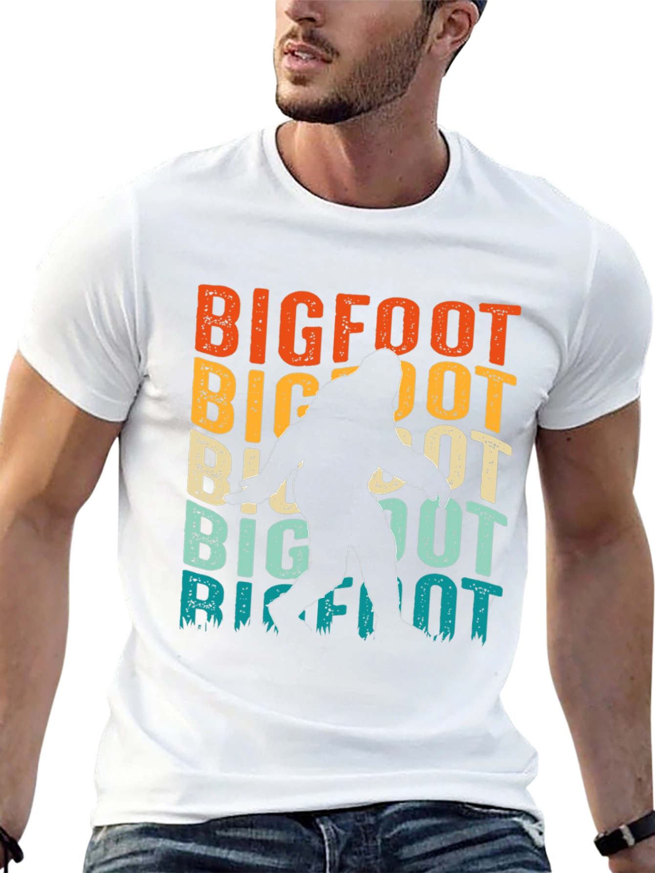 Retro Bigfoot Graphic T-Shirt