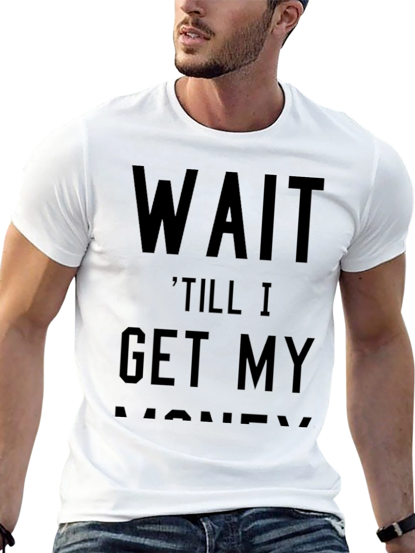 Wait Till I Get My Money Black Graphic Tee