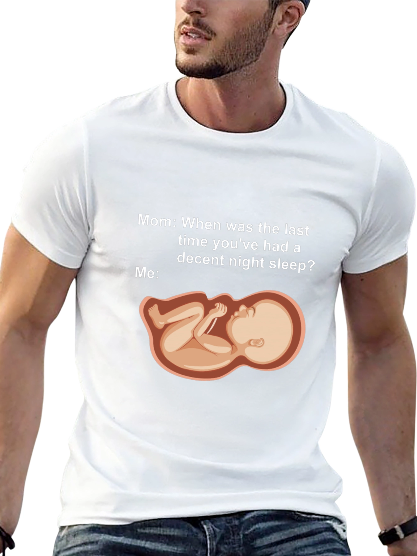 Humorous Pregnancy Sleeplessness T-Shirt
