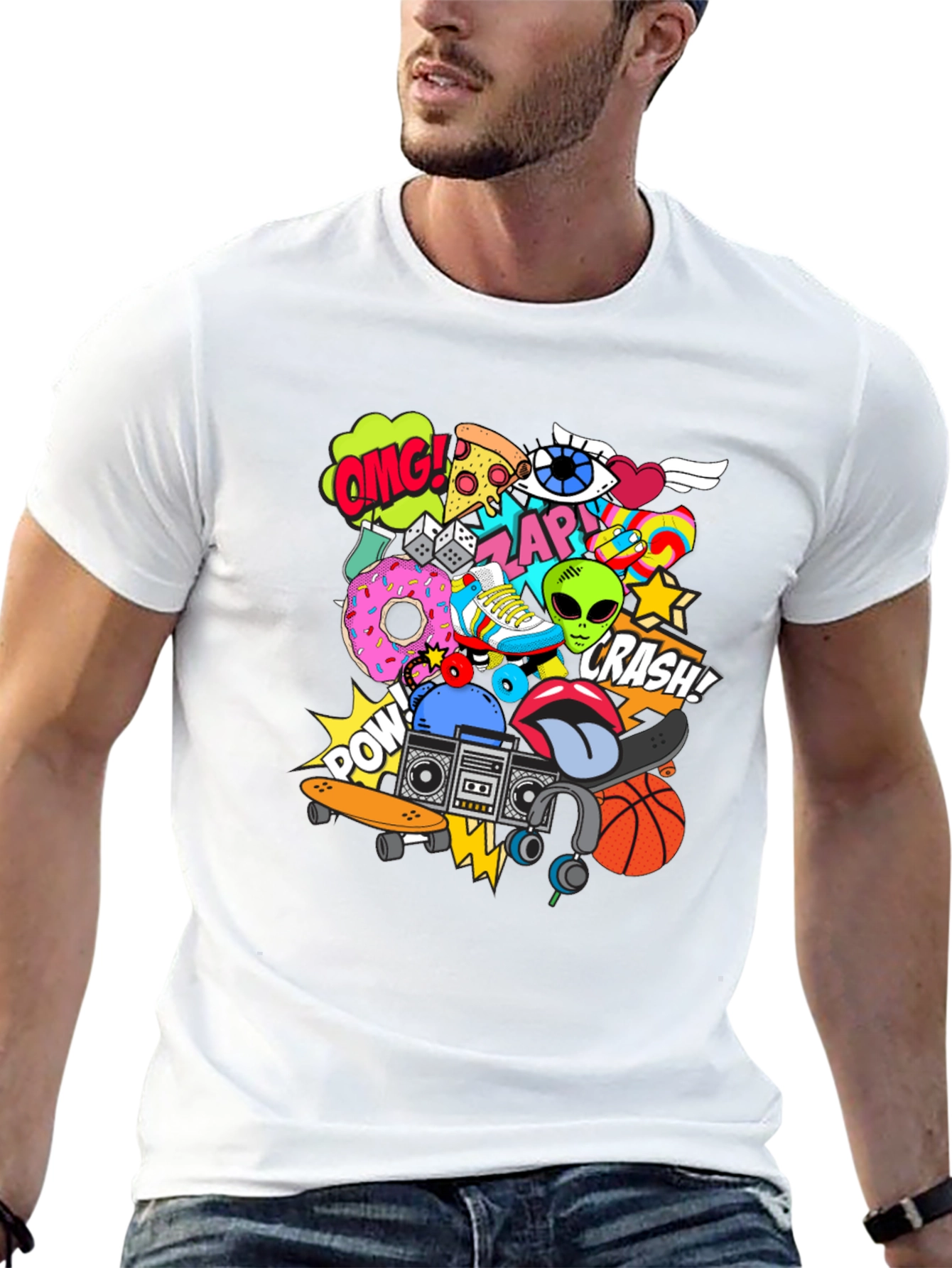 Funky Graphic Tee: Streetwear Style