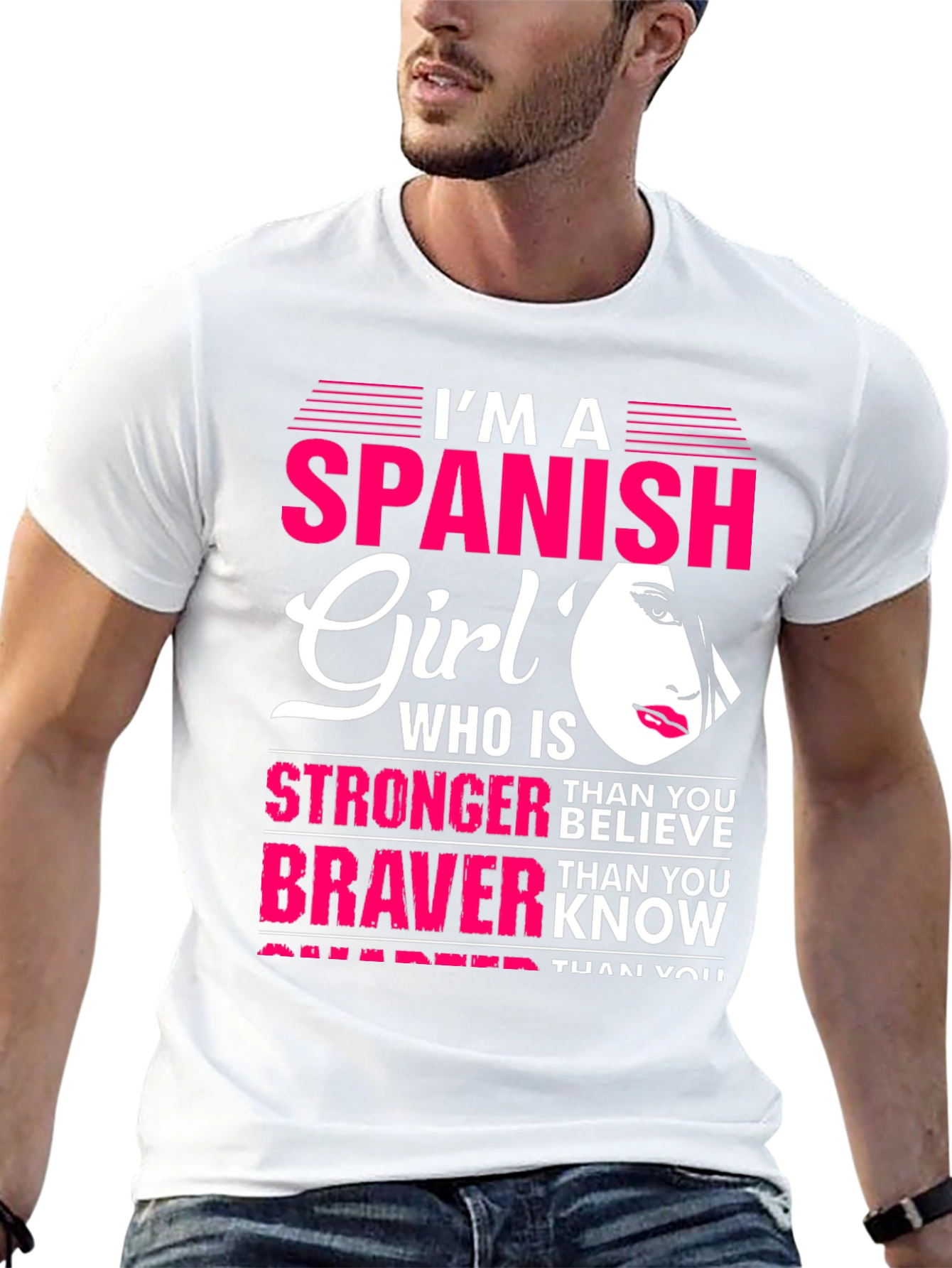 Spanish Girl Graphic Tee - Strong Brave and Smart