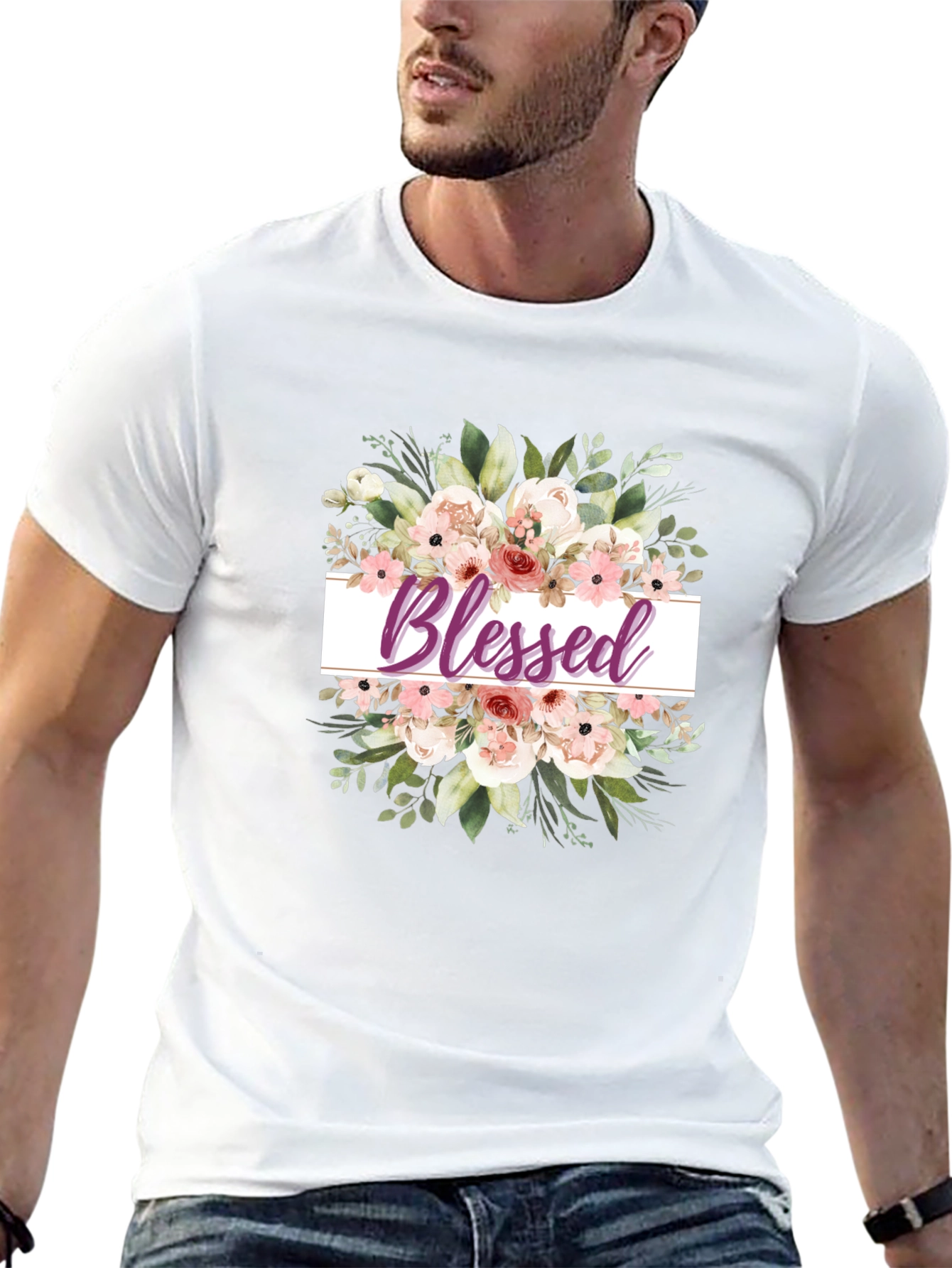 Blessed Floral T-Shirt - Stylish & Comfortable