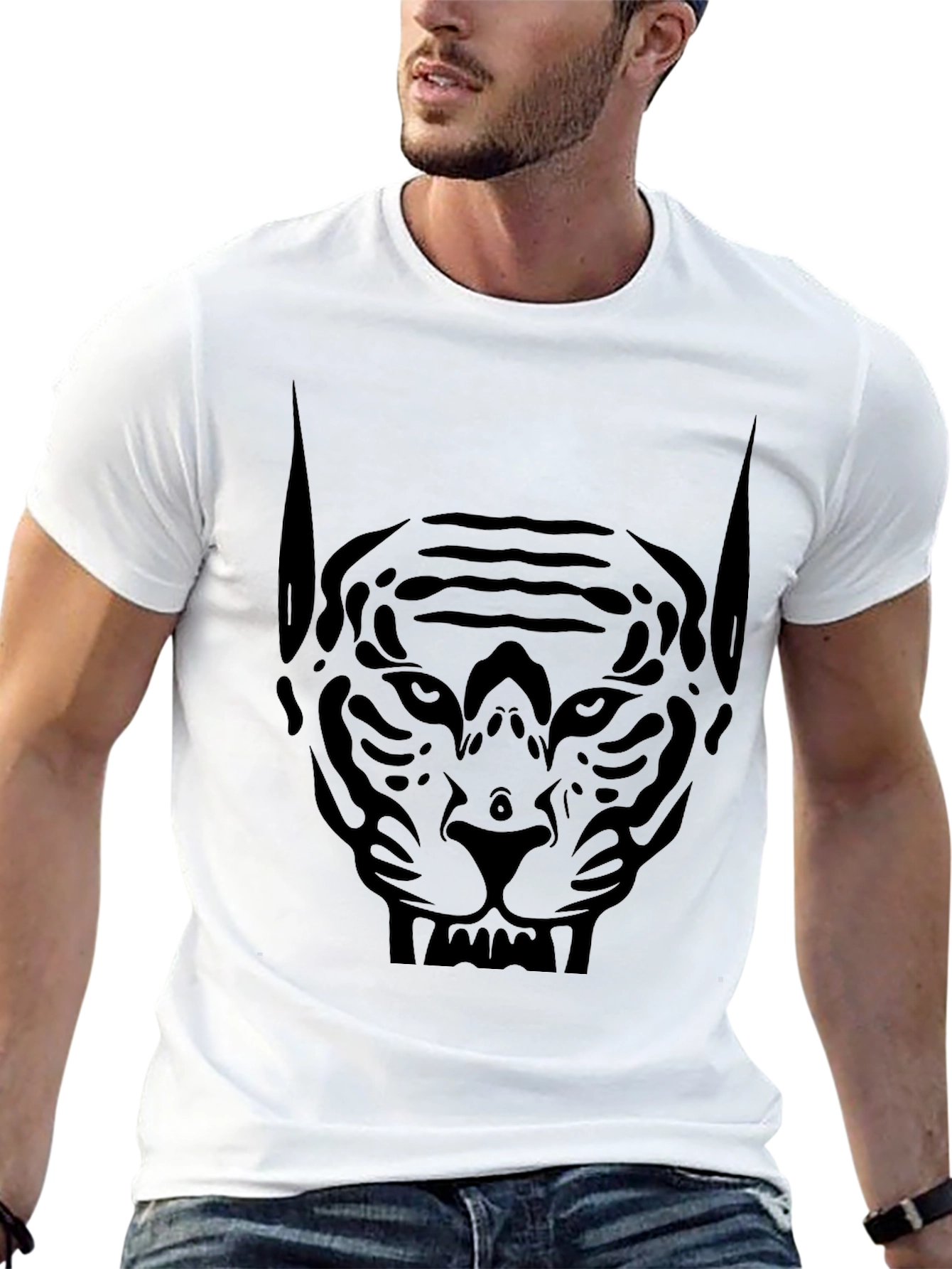 Black Panther Face Graphic T-Shirt