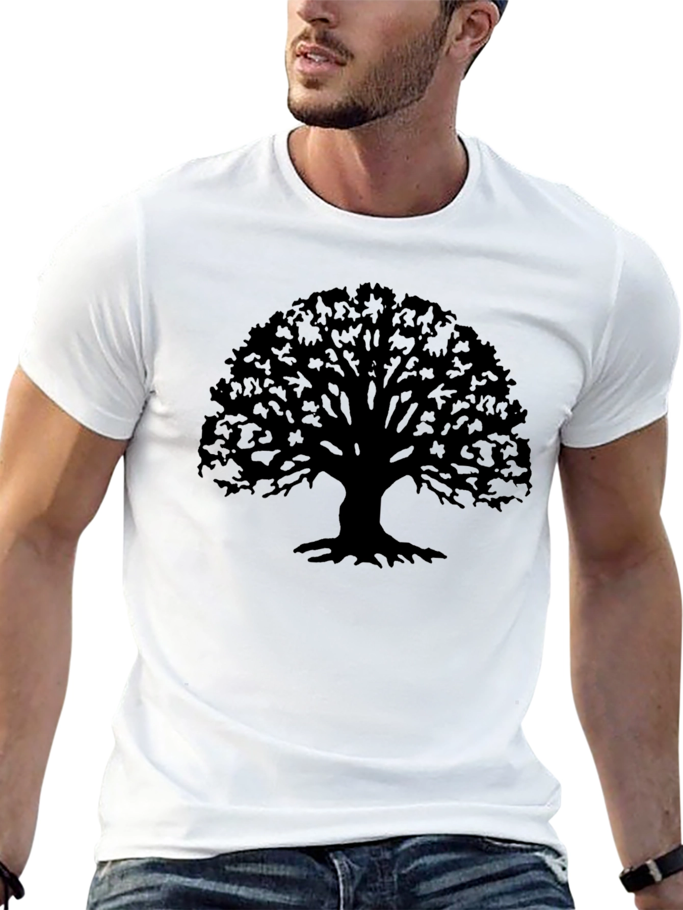 Tree Silhouette T-Shirt - Stylish Nature Tee