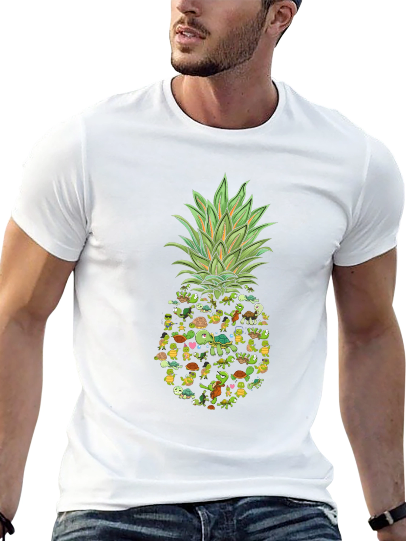 Turtle Pineapple Graphic Tee