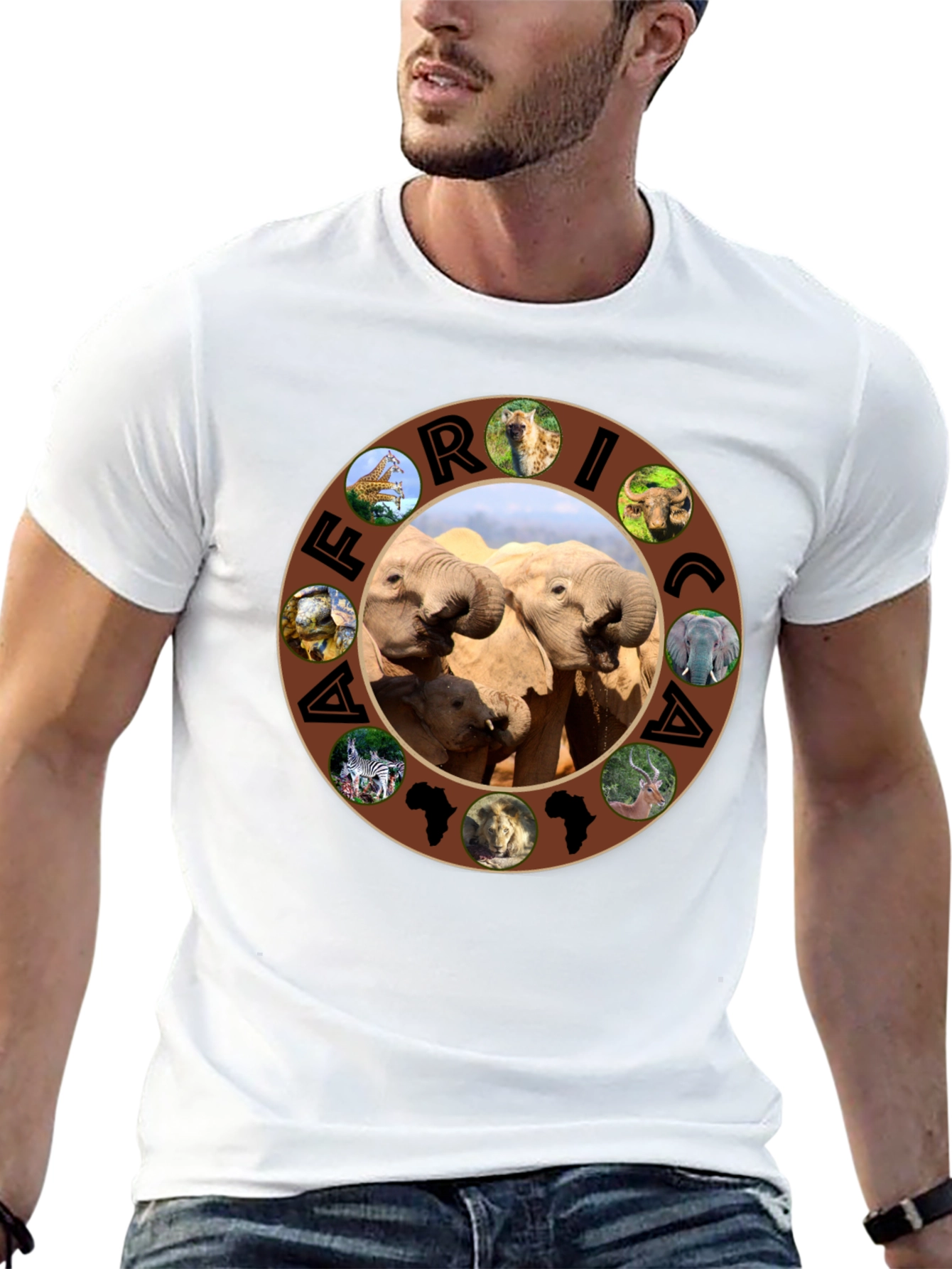Africa Wildlife T-Shirt - Unique Animal Design