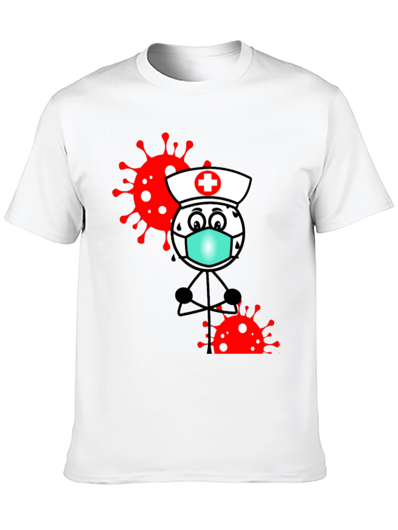 Nurse Cartoon Graphic T-Shirt