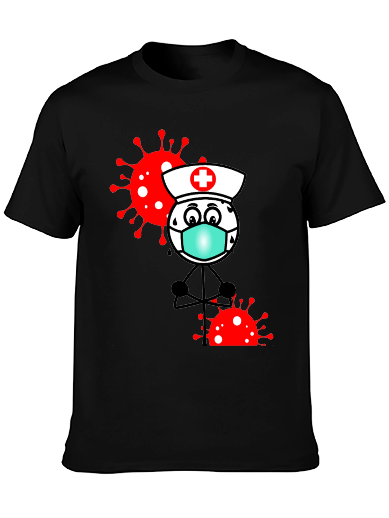 Nurse Cartoon Graphic T-Shirt