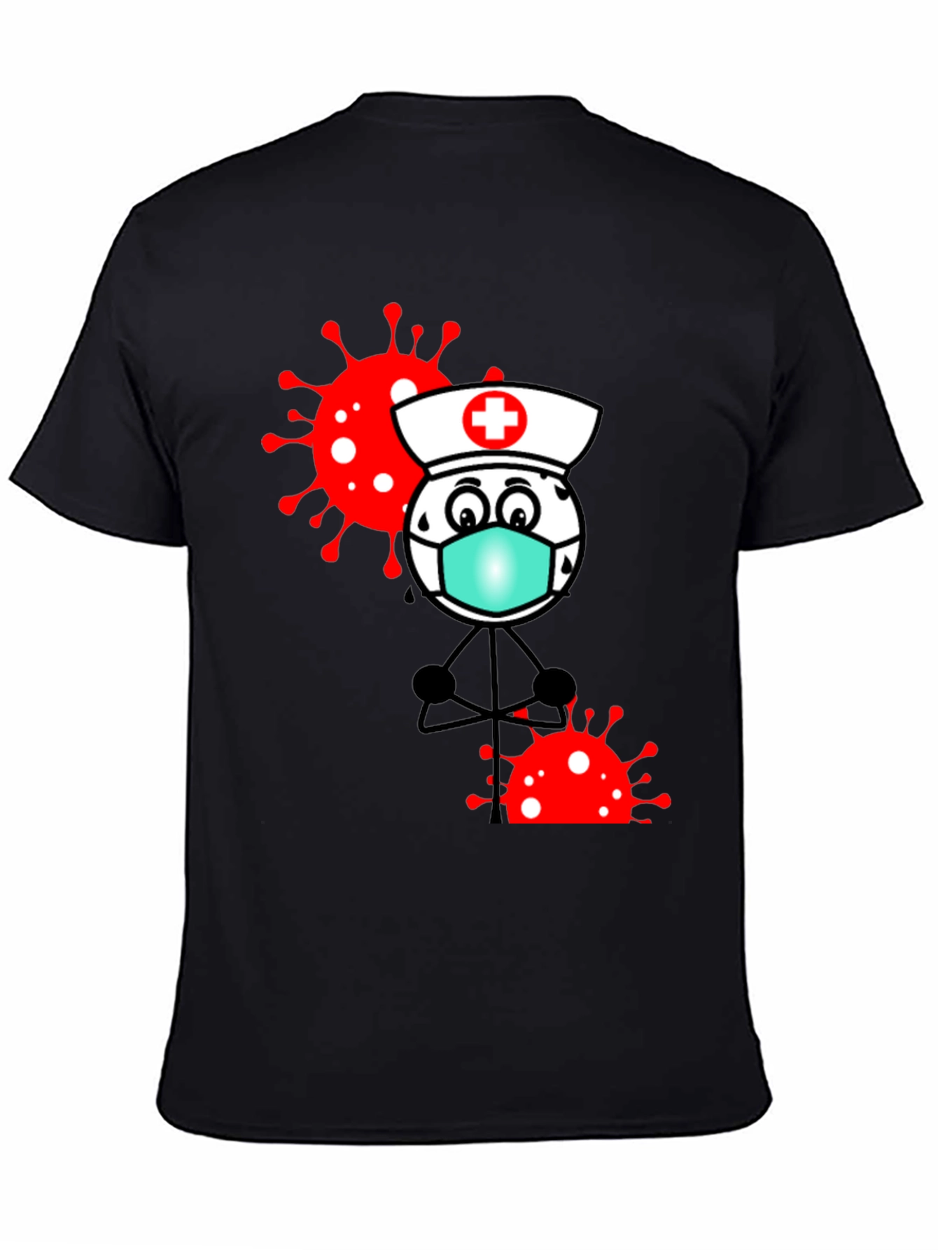Nurse Cartoon Graphic T-Shirt