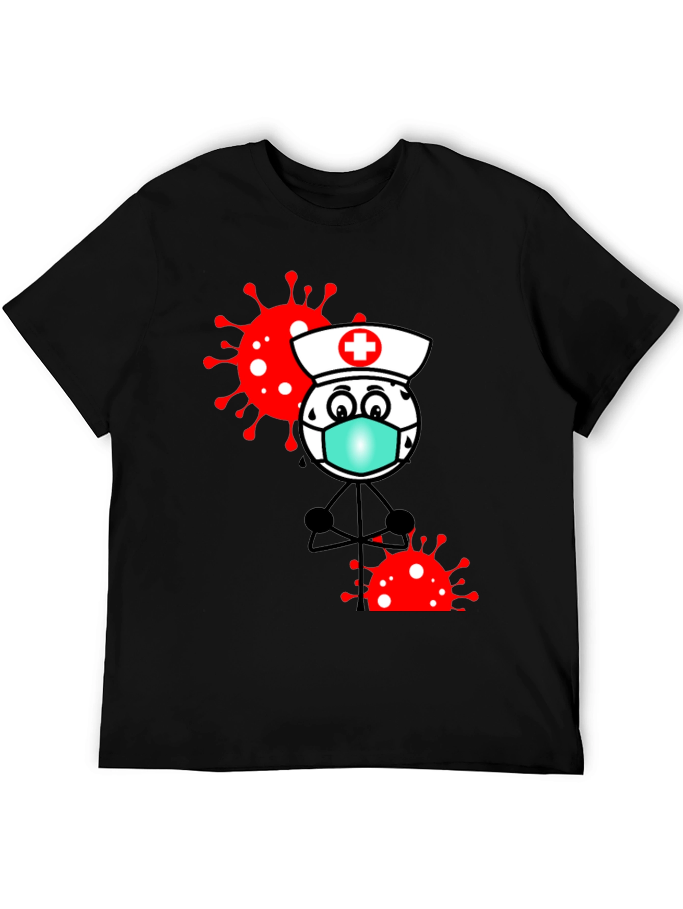 Nurse Cartoon Graphic T-Shirt
