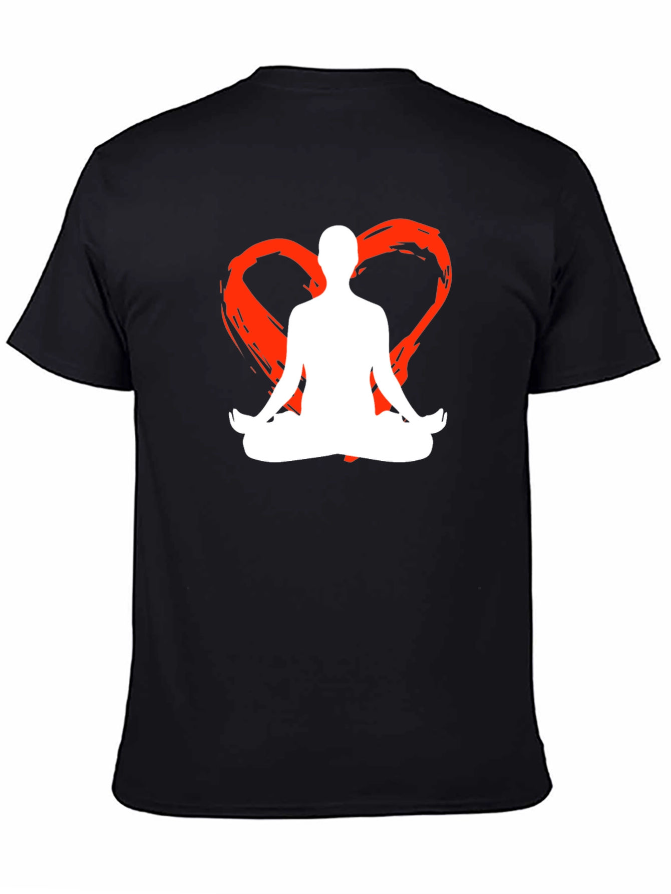 Yoga Heart Silhouette Graphic Tee