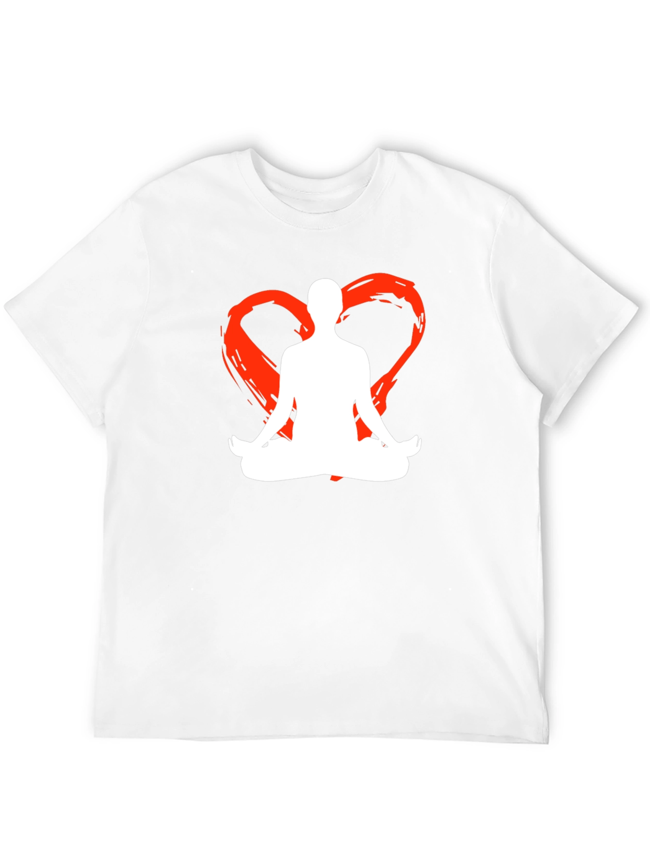 Yoga Heart Silhouette Graphic Tee