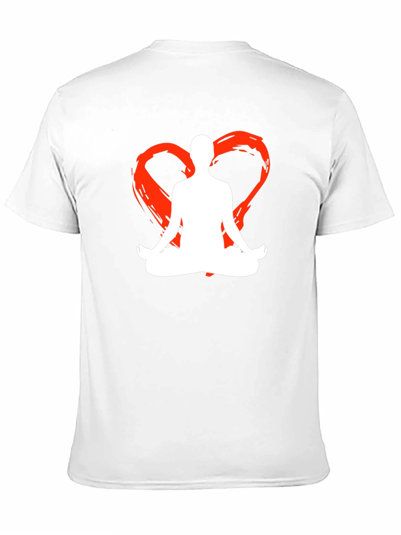 Yoga Heart Silhouette Graphic Tee