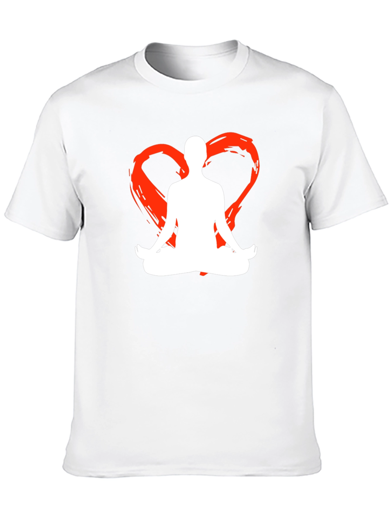 Yoga Heart Silhouette Graphic Tee
