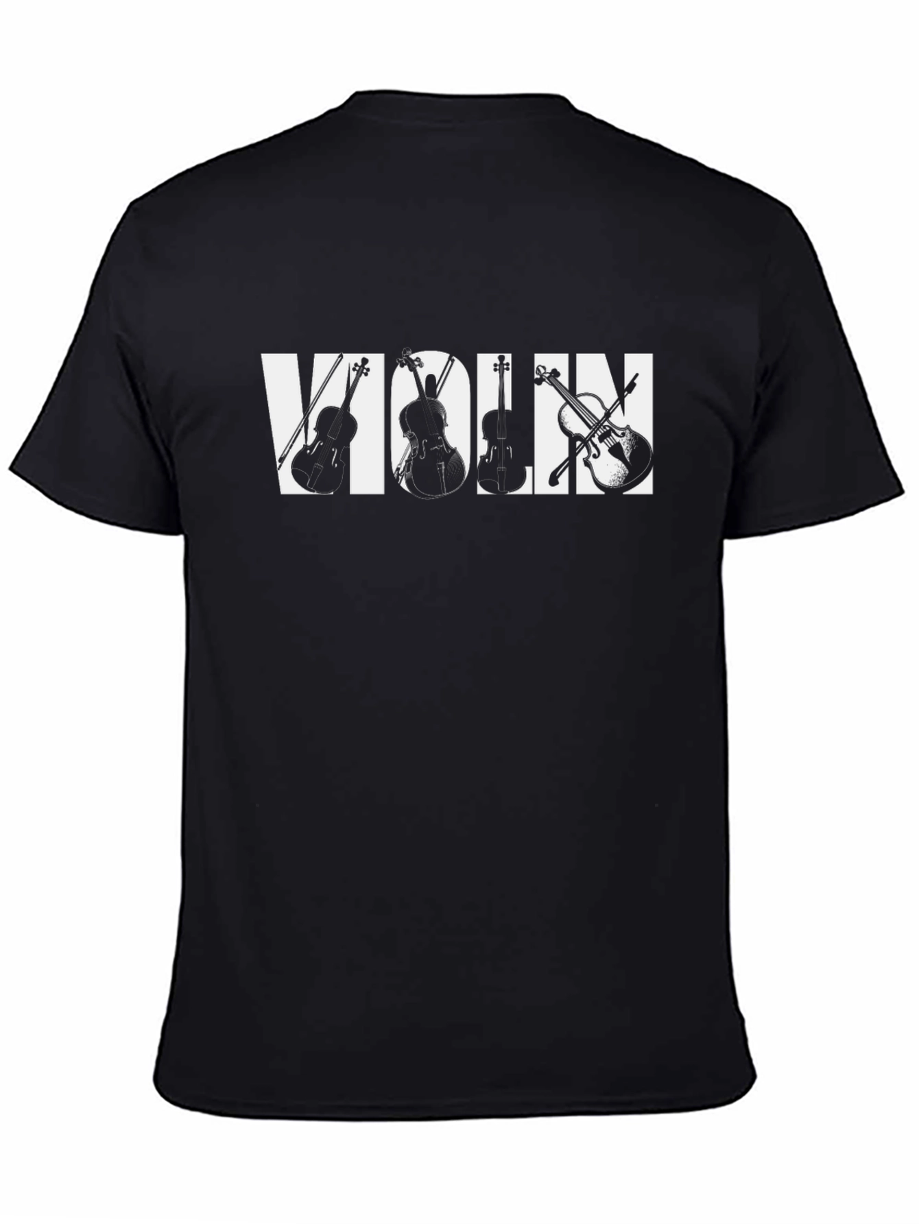 Violin Graphic Tee - Musical Instrument T-Shirt