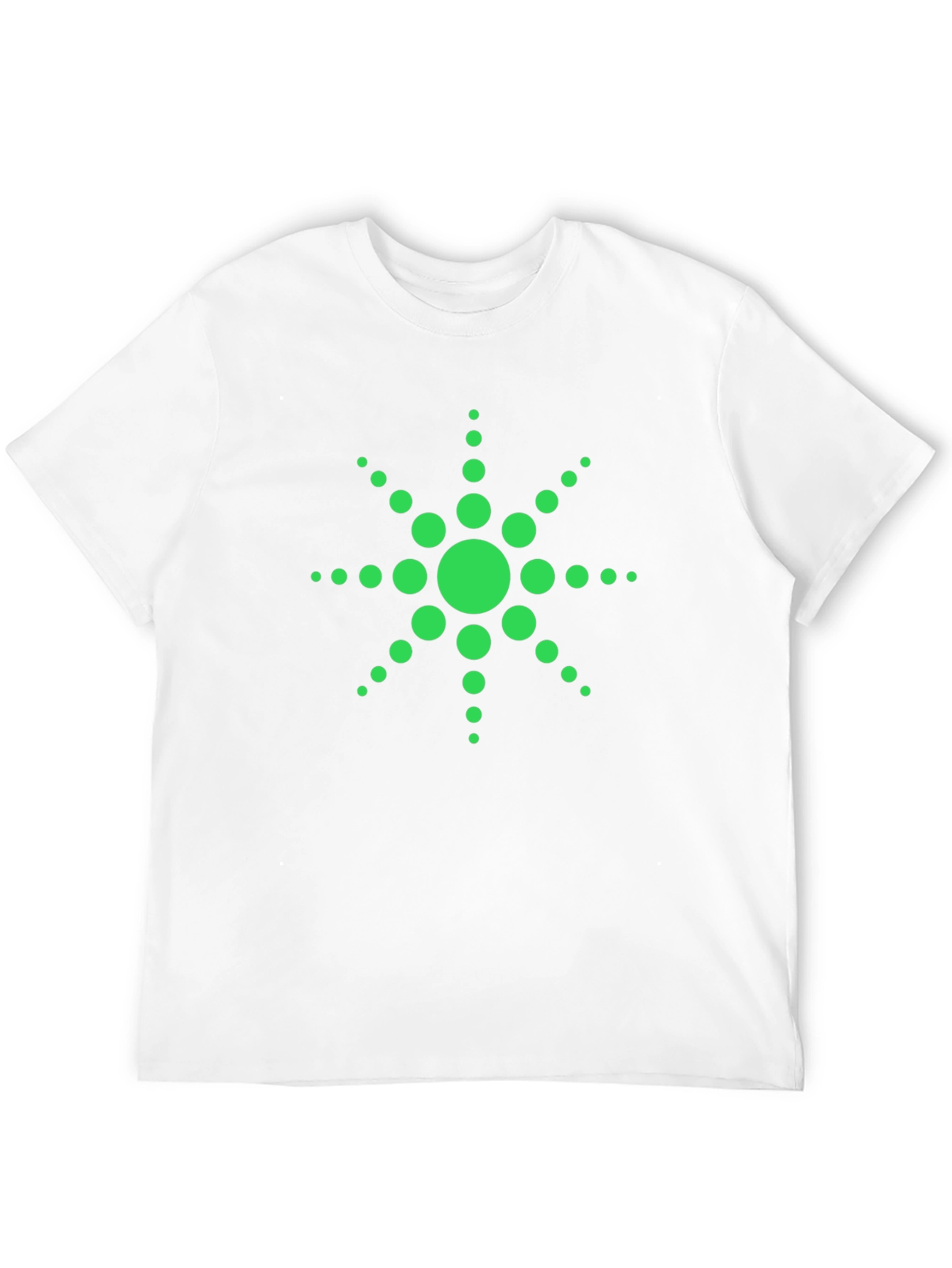 Green Dotted Starburst Graphic Tee