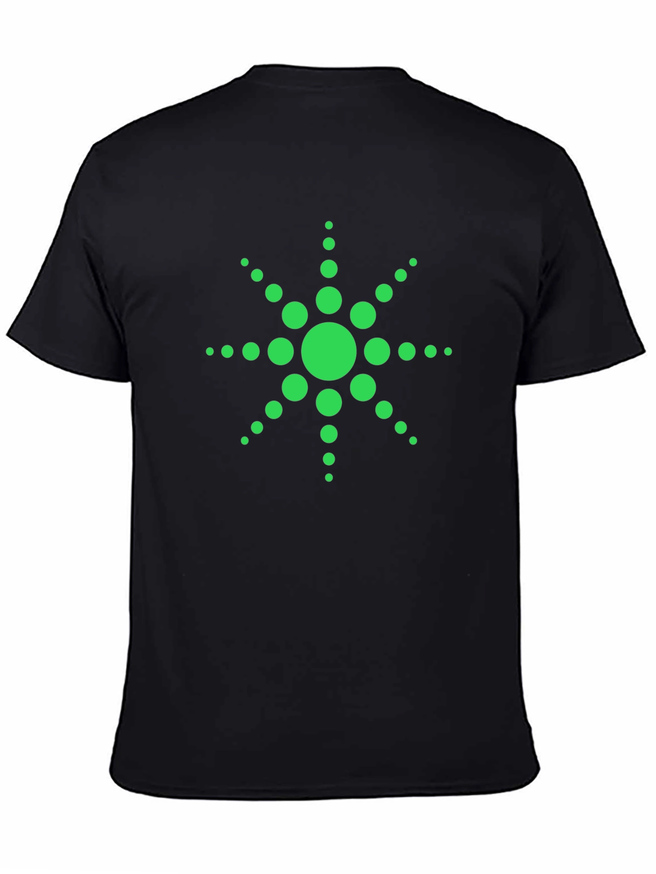 Green Dotted Starburst Graphic Tee
