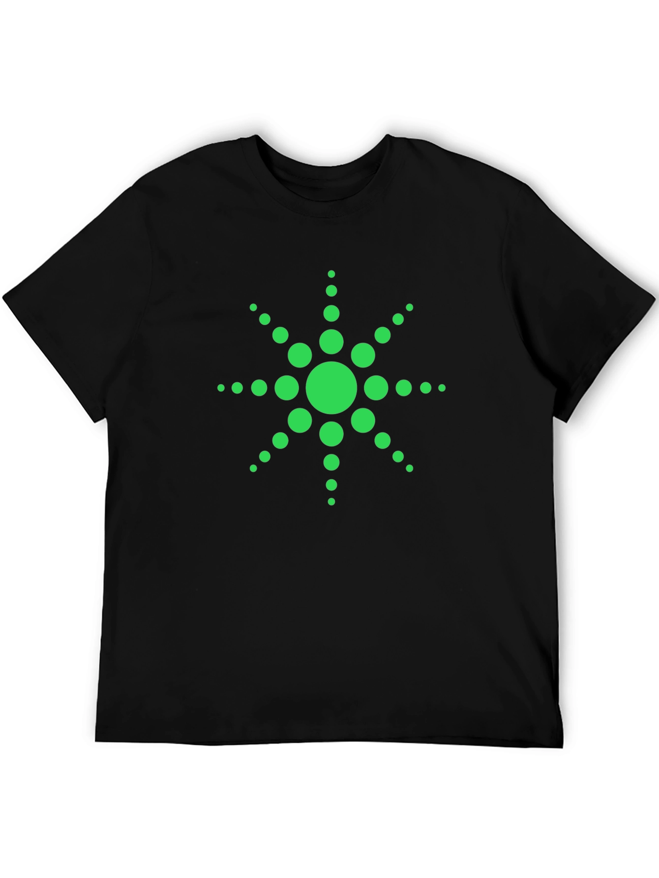 Green Dotted Starburst Graphic Tee