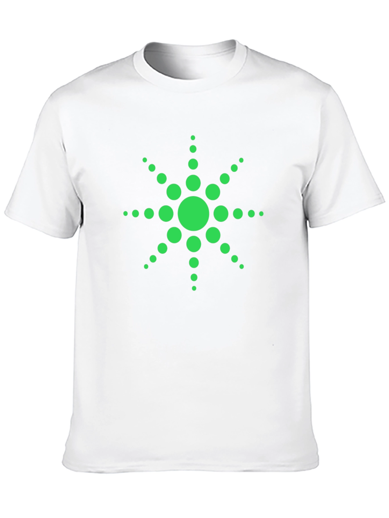 Green Dotted Starburst Graphic Tee