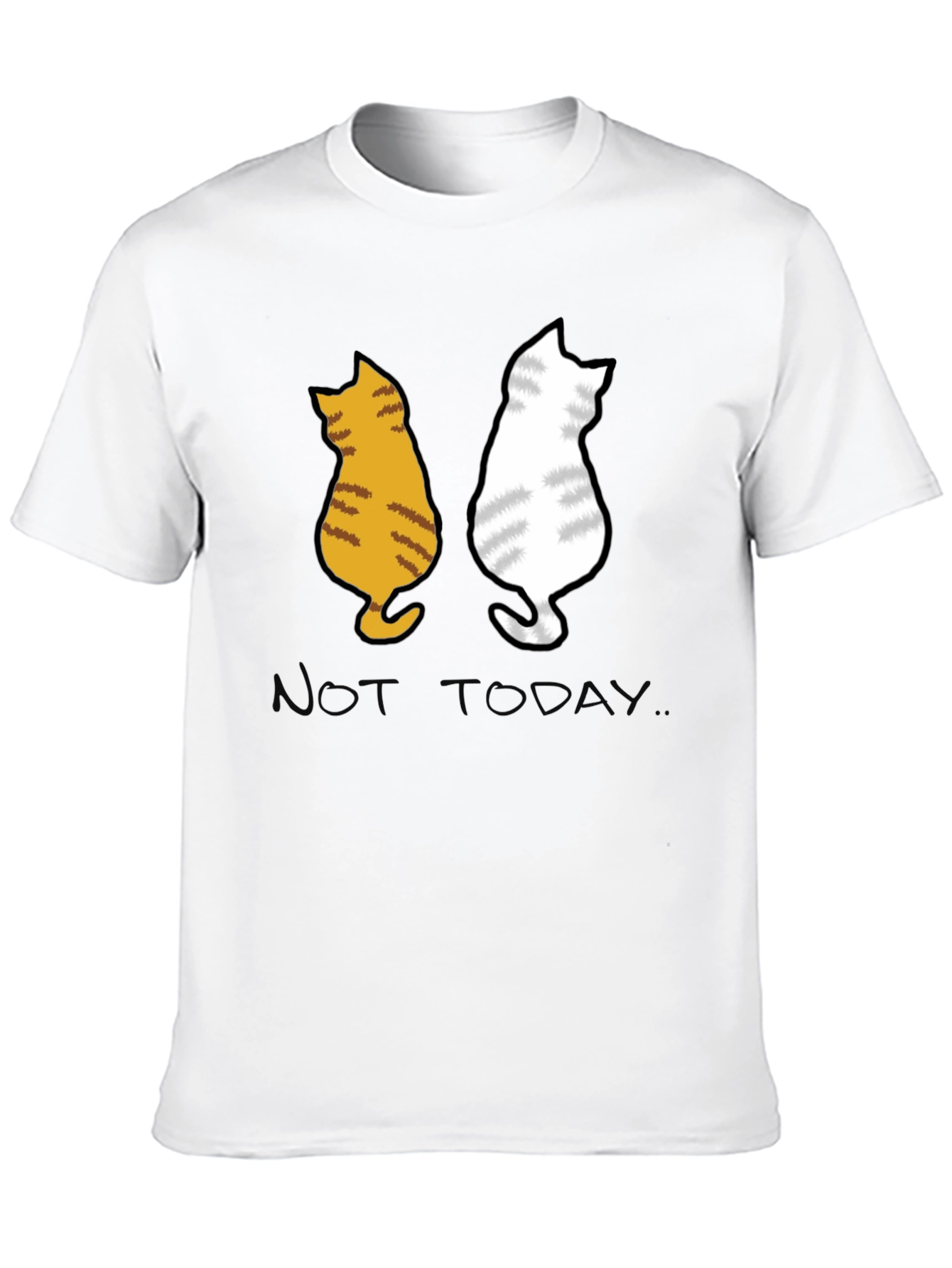 Two Cats Not Today Graphic Tee